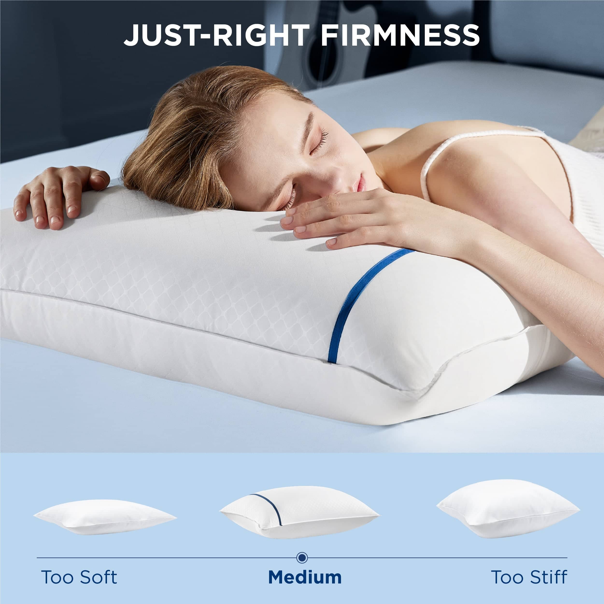 GentleSoft® Diamond Pattern Pillows 2pk