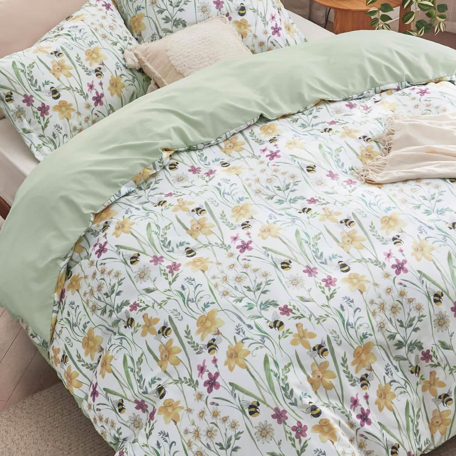 GentleSoft® Reversible Duvet Cover Set
