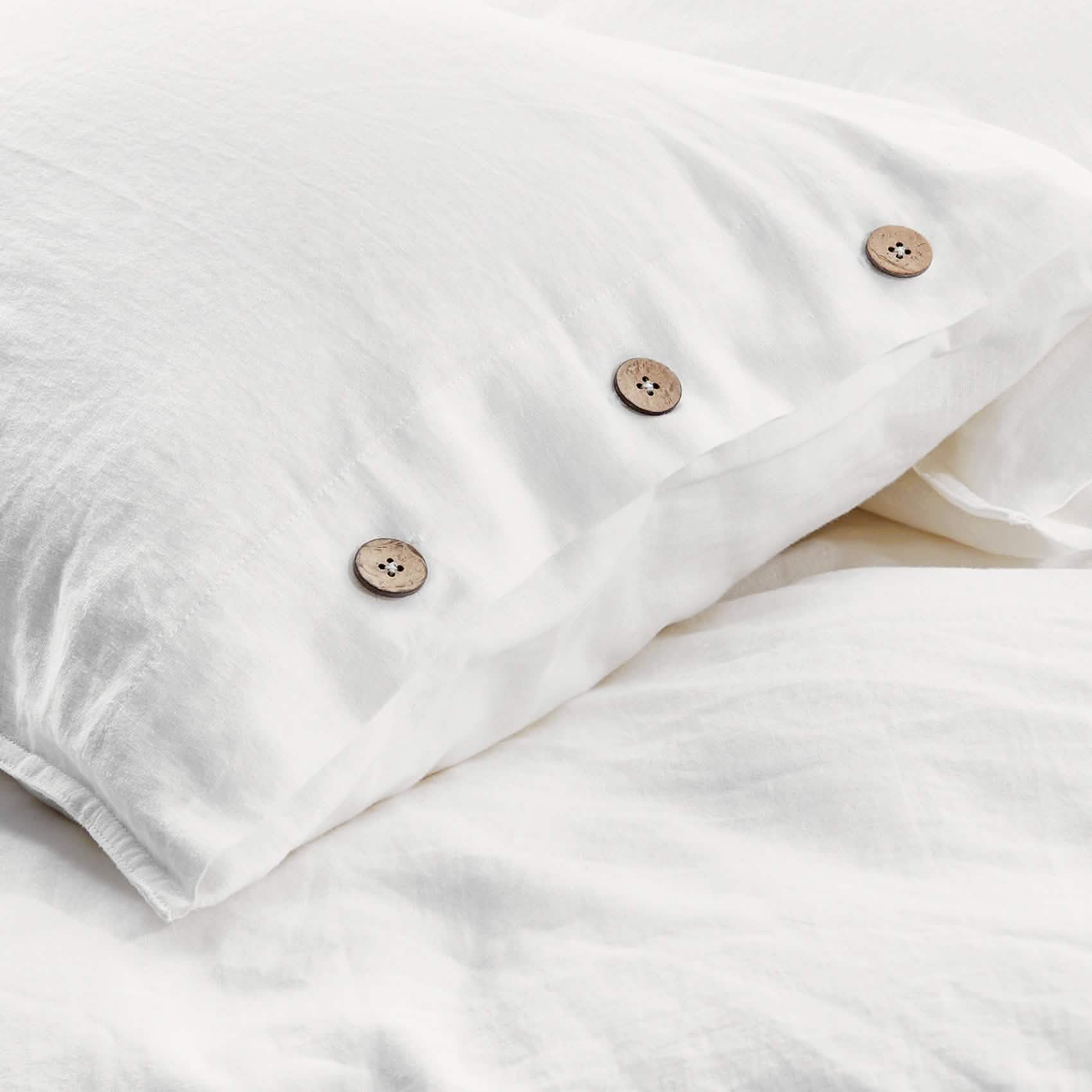 GentleSoft® Cotton Linen Hybrid Duvet Cover Set