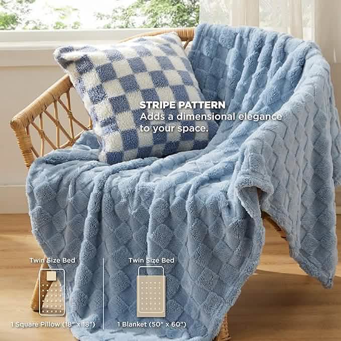 GentleSoft® Checkered Comforter Set