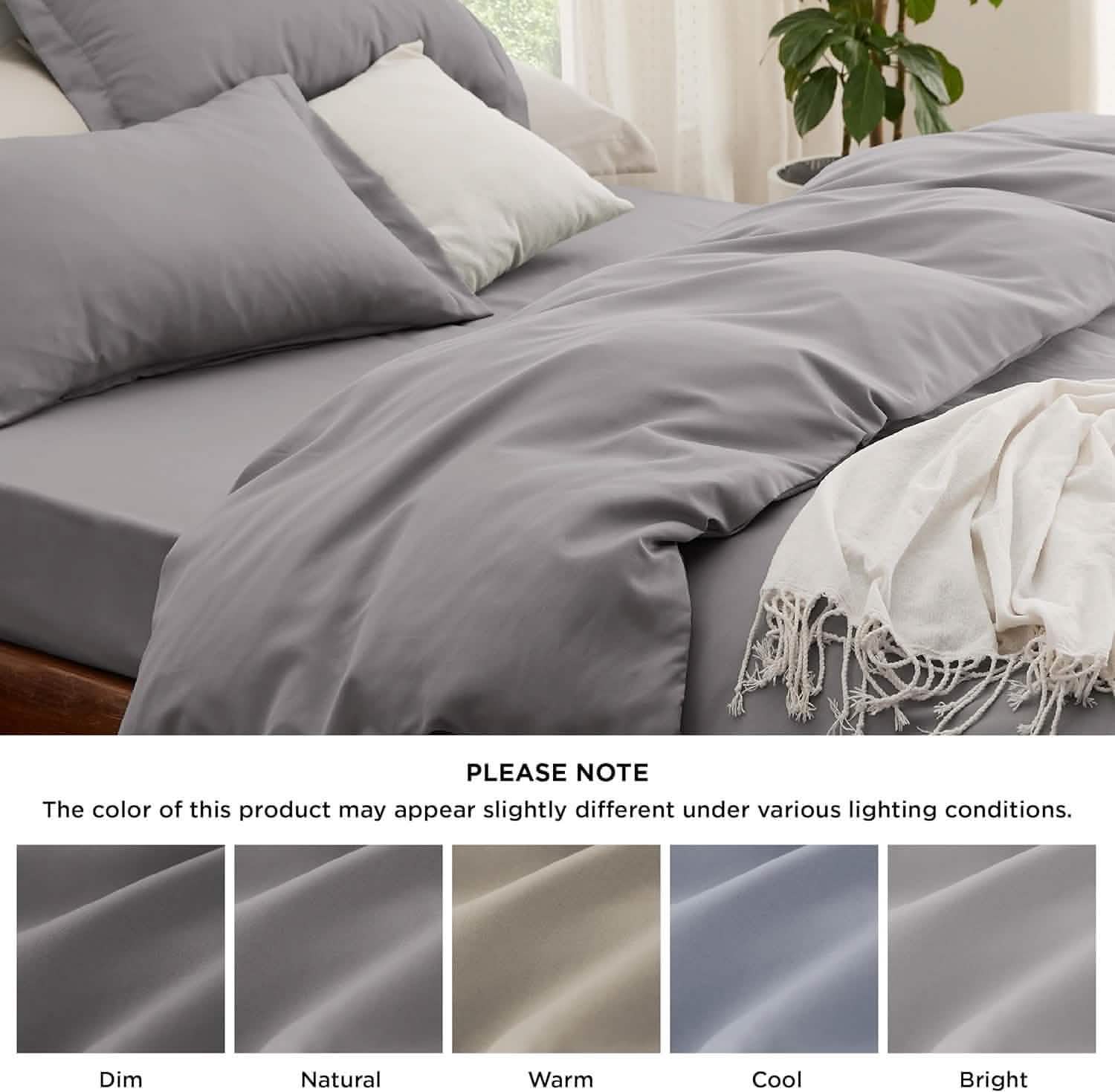GentleSoft® Brushed Microfiber Duvet Cover Sets With Fitted Sheet
