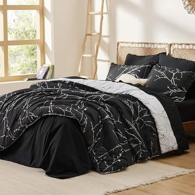 GentleSoft® Tree Branch Floral Pattern Bed-in-a-Bag