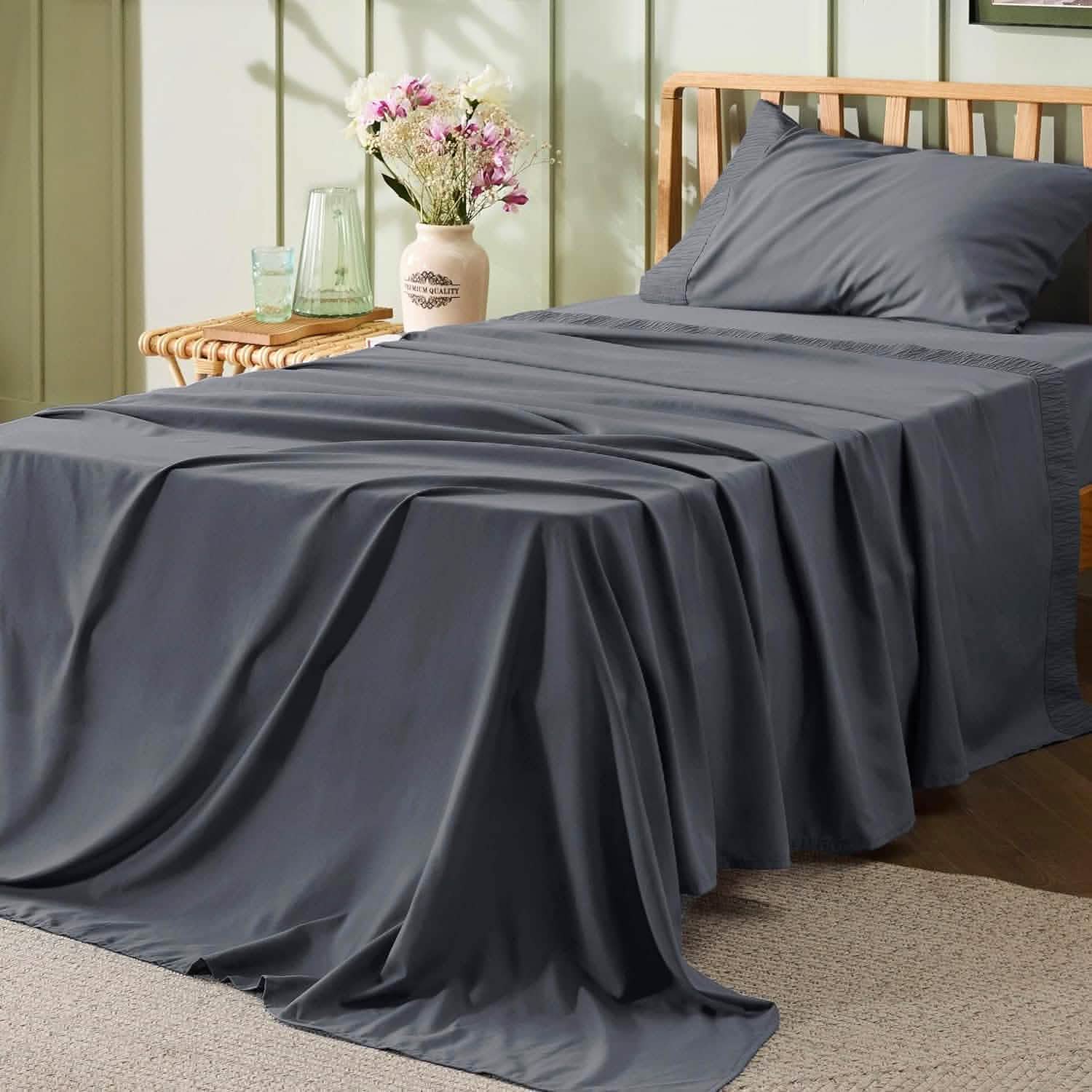 GentleSoft® Ruched Sheet Set