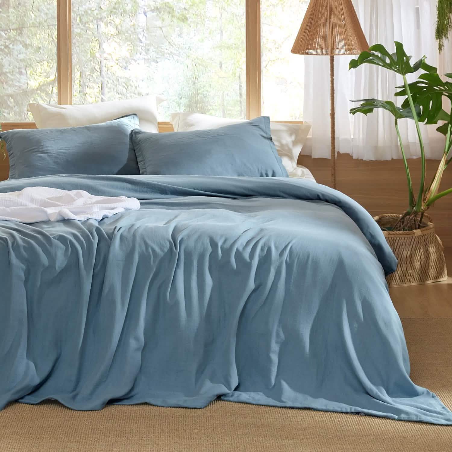 GentleSoft® 100% Muslin Duvet Cover Set