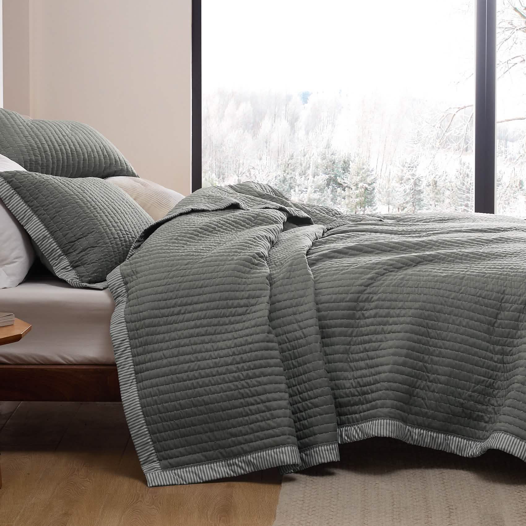 GentleSoft® Corduroy Pattern Quilt Set