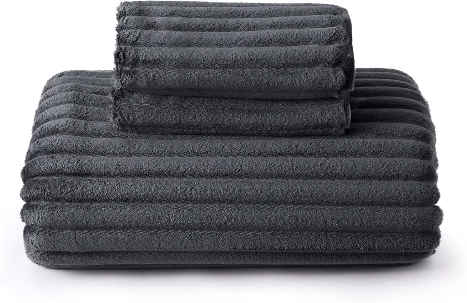GentleSoft® Striped Flannel Duvet Cover Set