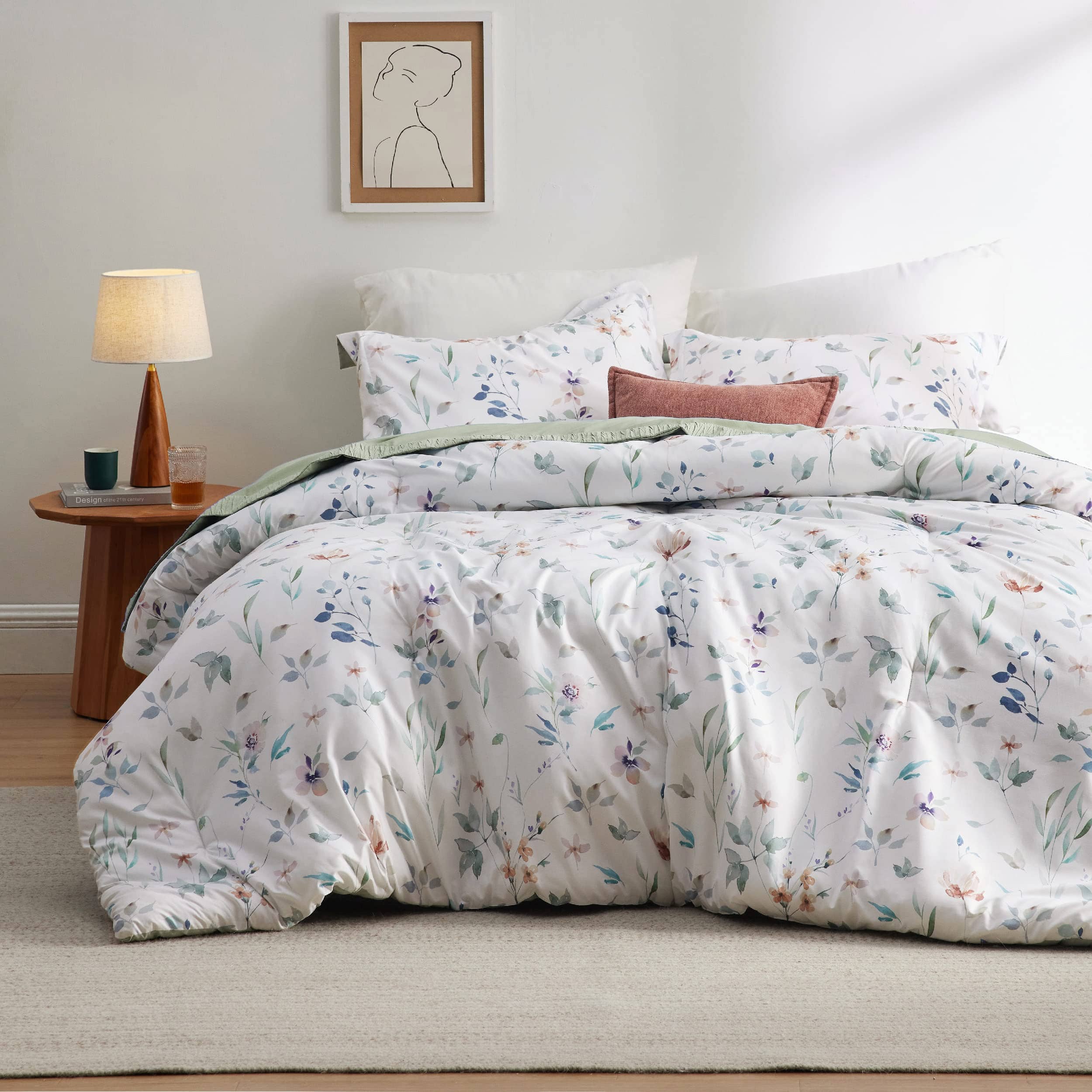 GentleSoft® Retro Botanical Comforter Set