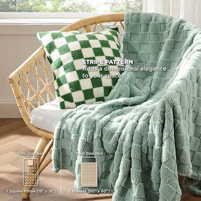GentleSoft® Checkered Comforter Set