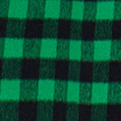 Green and navy blue checked wool coat