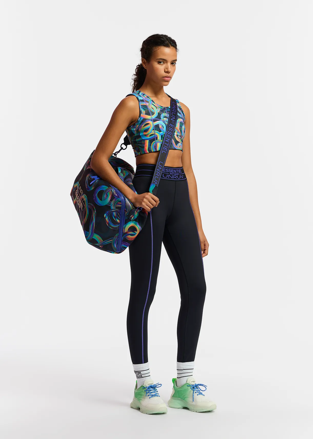 Black sports leggings  - collaboration with UNRUN