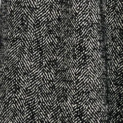 Black and white herringbone wide-leg pants