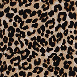 Brown leopard-print midi dress with fringes