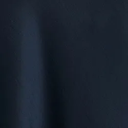 Navy blue satin maxi-length skirt