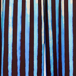 Brown, blue and ecru wide-leg pants