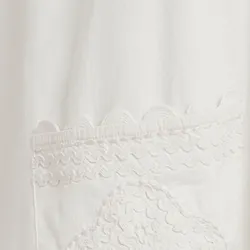 Off-white mini dress with embroideries