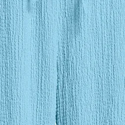 Light blue wide-leg seersucker pants
