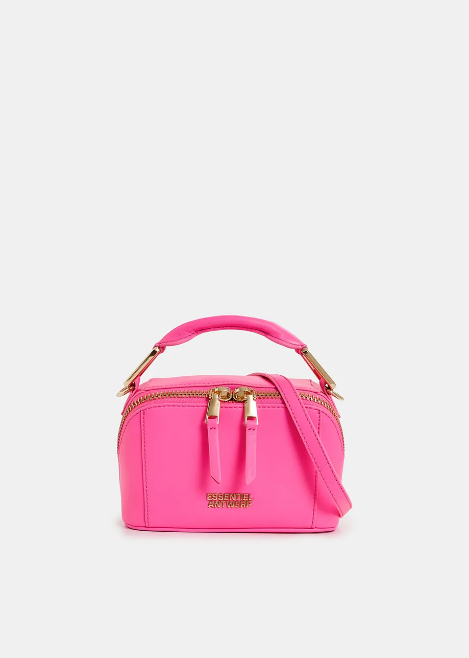 Black leather mini bag
