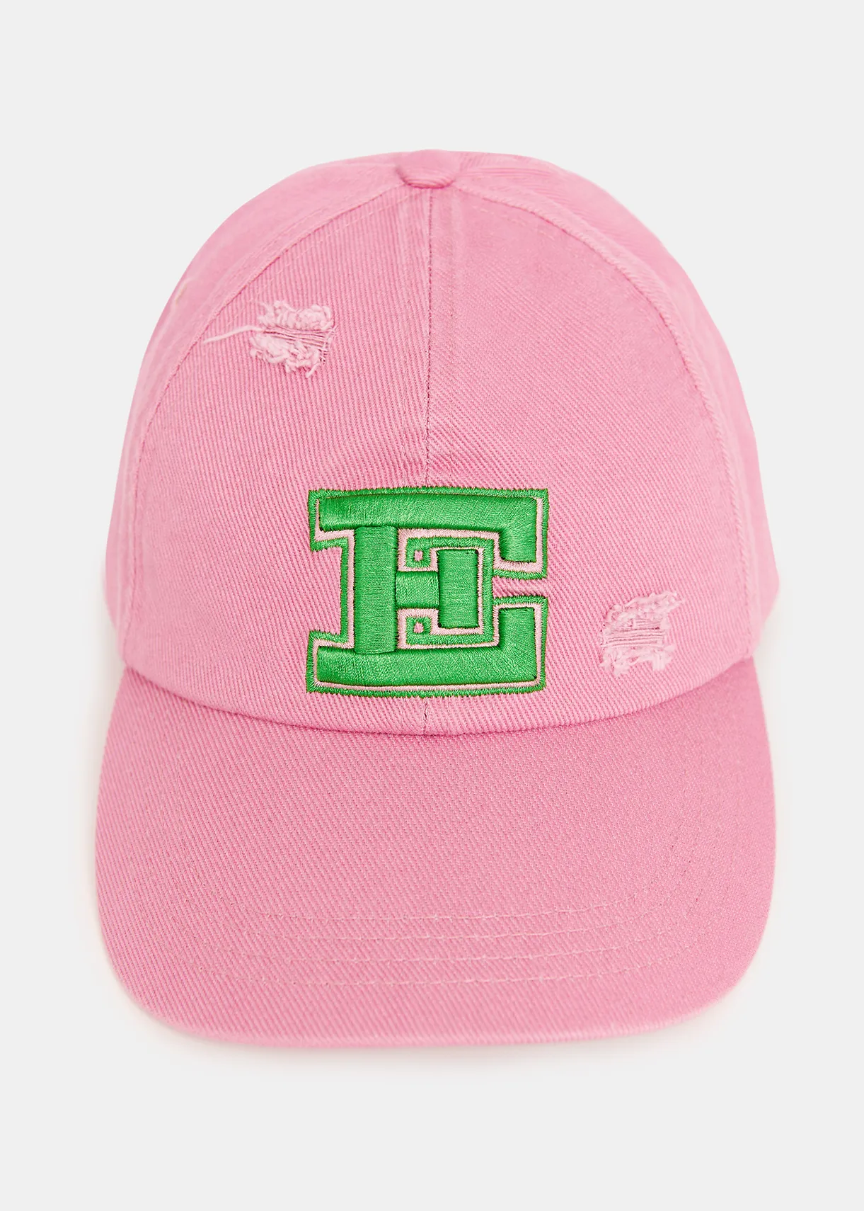 Pink embroidered baseball cap