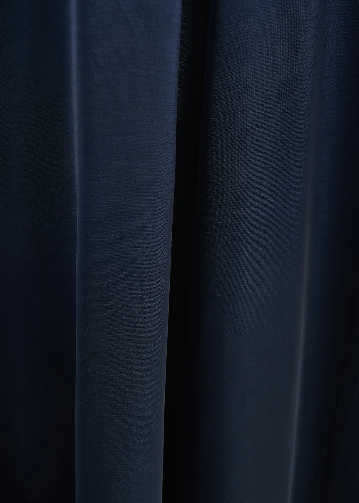Navy blue halter neck maxi-length dress