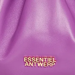 Purple leather pouch
