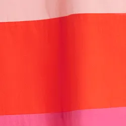 Light pink, pink and red cotton knee-length dress