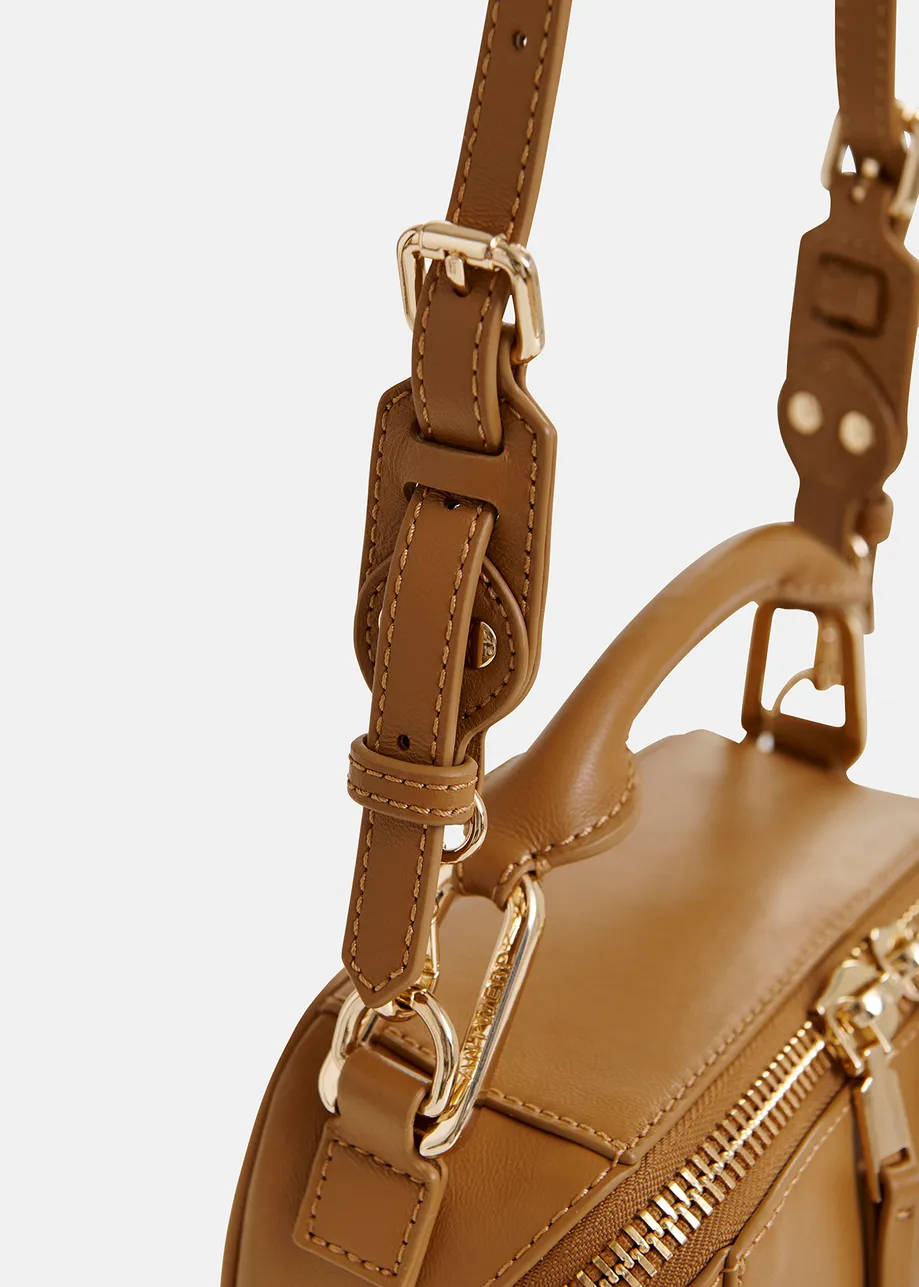 Black leather mini bag