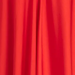 Red V-neck maxi-length dress