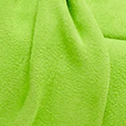 Green knot-detailed faux suede leather slippers