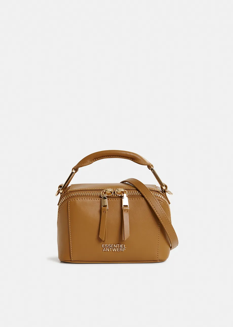 Black leather mini bag