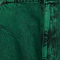 Dark green overdyed wide-leg jeans