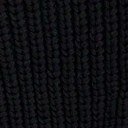Black chunky rib-knitted cardigan