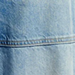 Straight-leg patchwork blue jeans