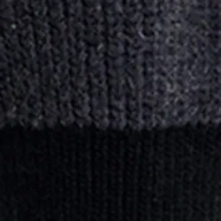 Dark grey knit sweater with contrasting cuffs