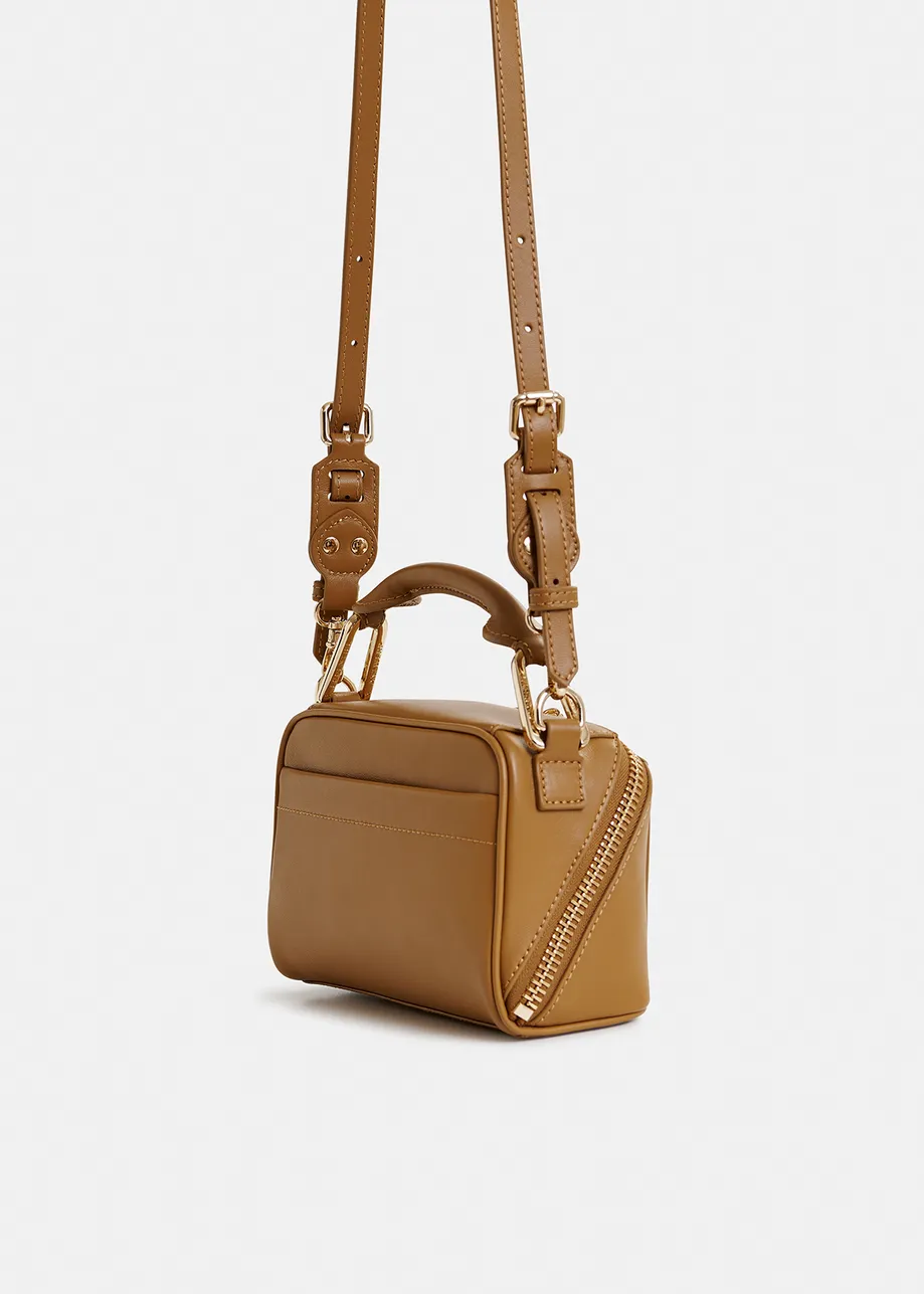 Black leather mini bag