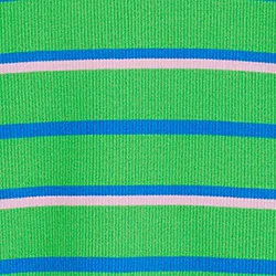 Green, blue and lilac striped knitted sweater