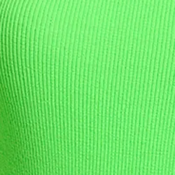 Neon green rib-knitted sweater