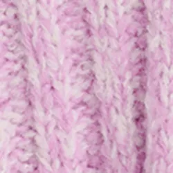 Mauve and ecru mélange sleeveless knit sweater