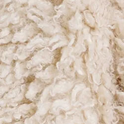 Ecru faux shearling scarf