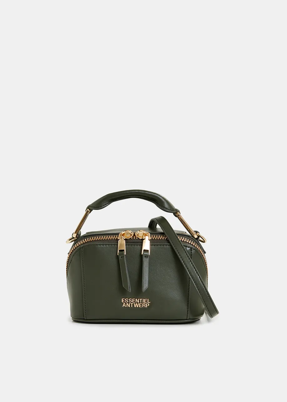 Black leather mini bag