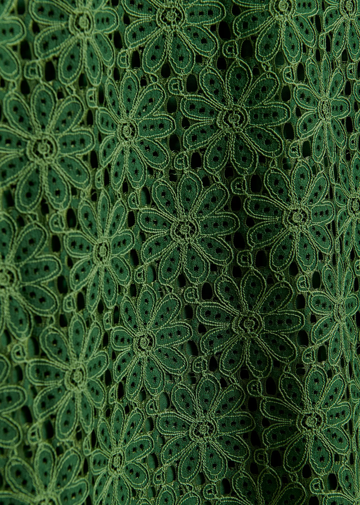 Dark green T-shirt with lace back panel