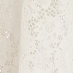 Off-white lace shirt with pussy bow