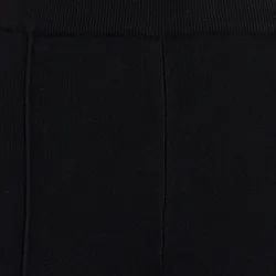 Black flared knitted pants