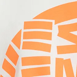 Off-white organic cotton sweatshirt with print