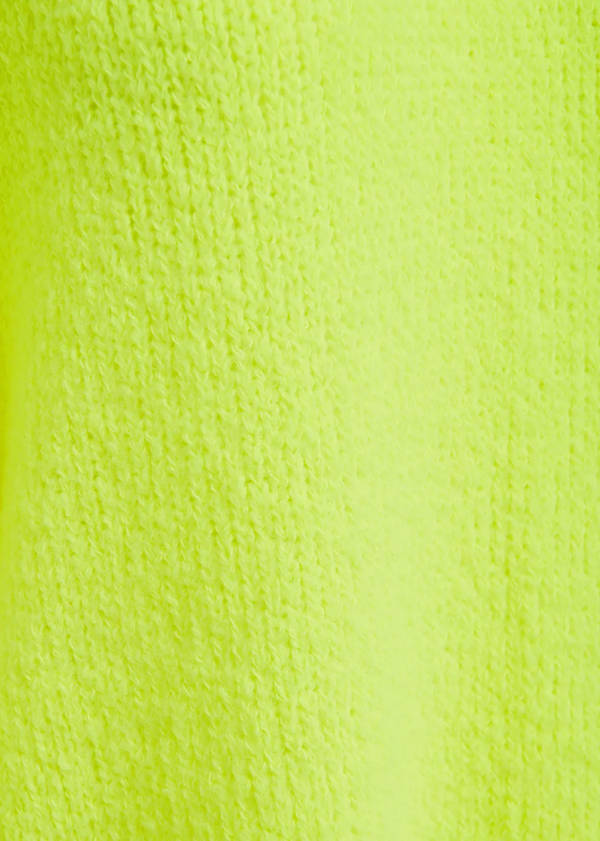 Neon yellow chunky knit sweater