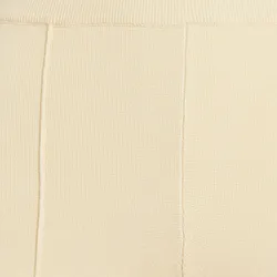 Ecru flared knitted pants