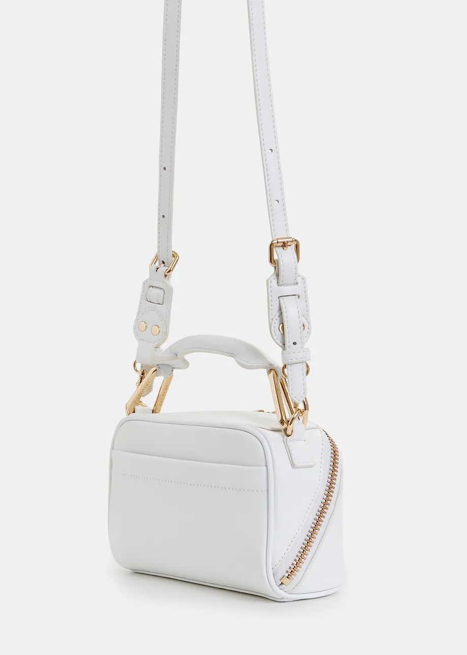Black leather mini bag