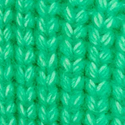 Green rib-knitted beanie with logo