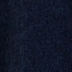 Navy blue knit polo sweater