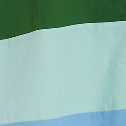 Light blue, blue and green cotton maxi-length dress