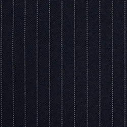 Navy blue pinstriped double-breasted blazer